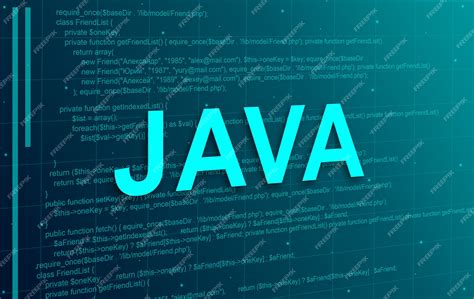 Premium Photo | Java programming code abstract technology background