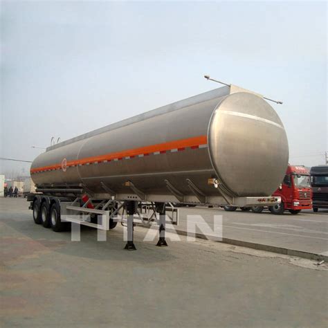 TITAN aluminium fuel diesel oil tanker truck trailer manufacturers for sale