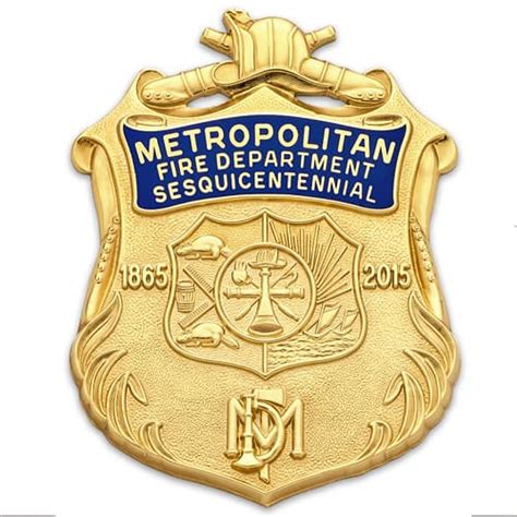 Metropolitan Fire Dept | 150th Anniversary LE Badge