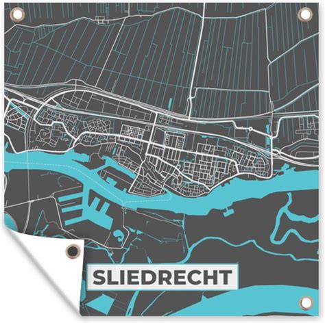 Tuinposters Stadskaart - Sliedrecht - Kaart - Plattegrond - 50x50 cm | bol.com