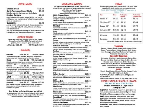 ATLAS PIZZA - Menu