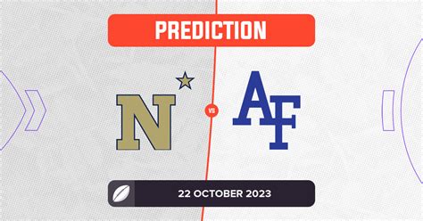 Navy vs Air Force Prediction and Tips - 22 October 2023