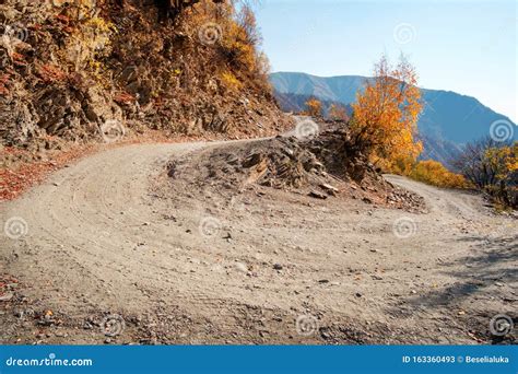 Hairpin Turn on Highland Road Stock Image - Image of environment, stone ...