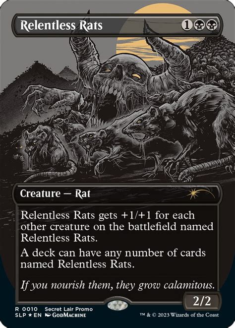 Relentless Rats (0010) - Secret Lair Showdown - Magic: The Gathering