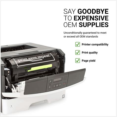 Print.Save.Repeat. Lexmark 56F1U00 Ultra High Yield Remanufactured Toner Cartridge for MS521 ...