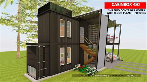 2 Story Shipping Container Floor Plans - floorplans.click