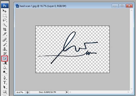 Cara Mengedit Tanda Tangan Hasil Scan Dengan Photoshop