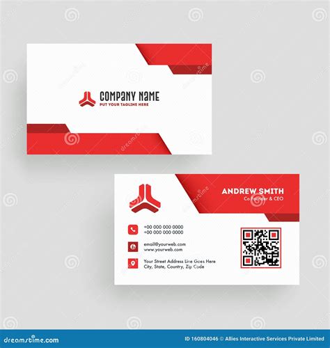 Corporate Business Card or Visiting Card Design. Editorial Photo ...