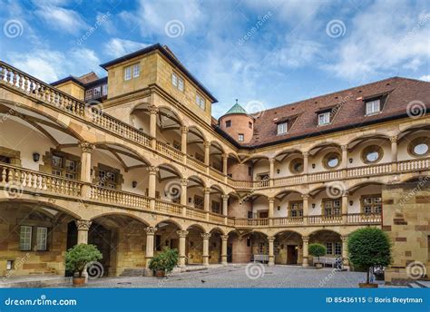 Courtyard of the Old Castle, Stuttgart, Germany Stock Image - Image of ...