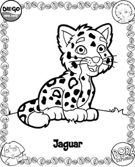 Baby Jaguar Coloring Pages - Coloring Home