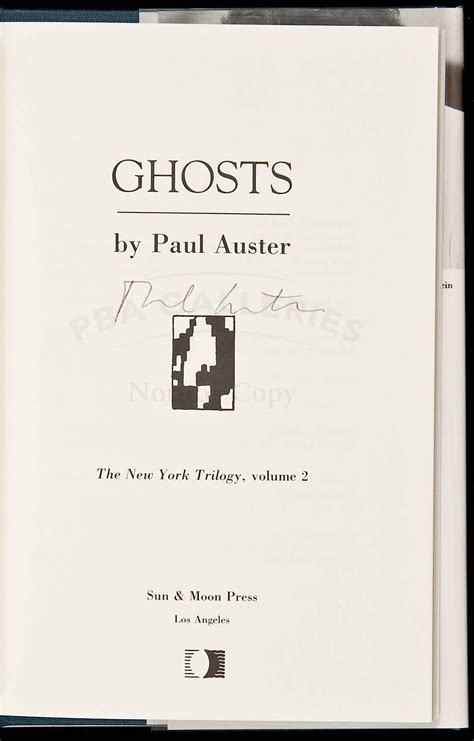 Paul Auster: Research and Buy First Editions, Limited Editions, Signed ...