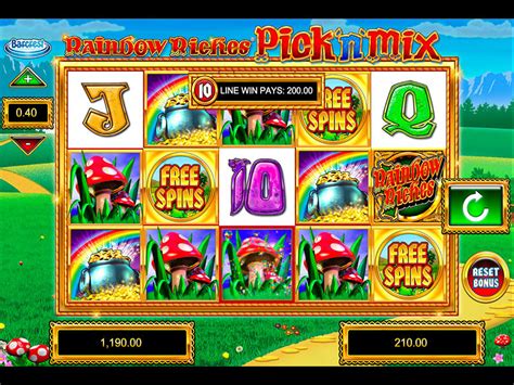 Rainbow Riches Pick N' Mix | Deposit £20, Play Slots with 500 Free Spins