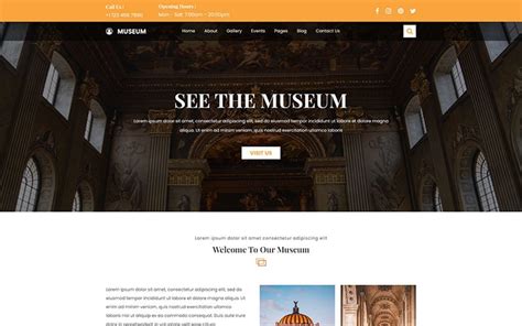 Museum Website Template