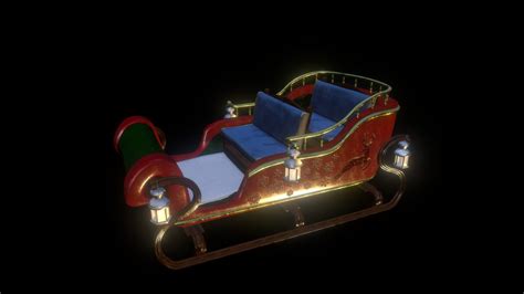 Santa's Sleigh - 3D model by HaughtyGrayAlien [b8c47e8] - Sketchfab