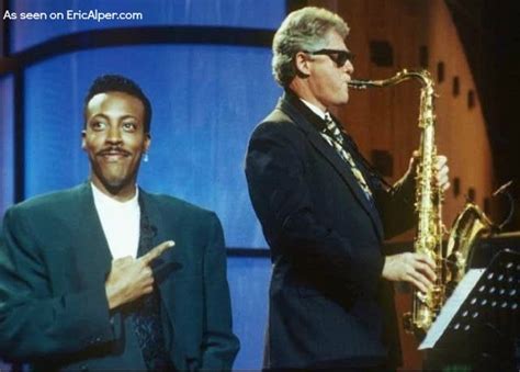 Arsenio Hall pointing at Bill Clinton playing the sax - That Eric Alper