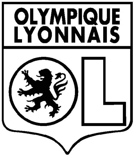 Coloriage Football Olympique Lyonnais dessin gratuit à imprimer