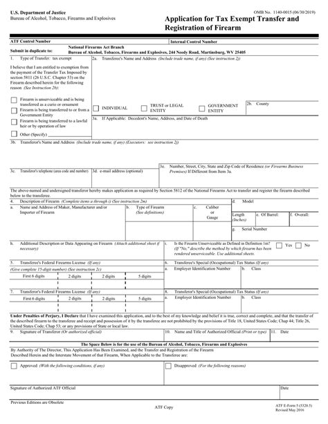 ATF Form 5 (5320.5) - Fill Out, Sign Online and Download Fillable PDF ...