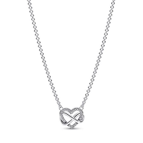 Pandora Sparkling Infinity Heart Collier Necklace - Pandora Jewellery ...