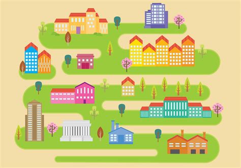 Town Map Vector Art, Icons, and Graphics for Free Download