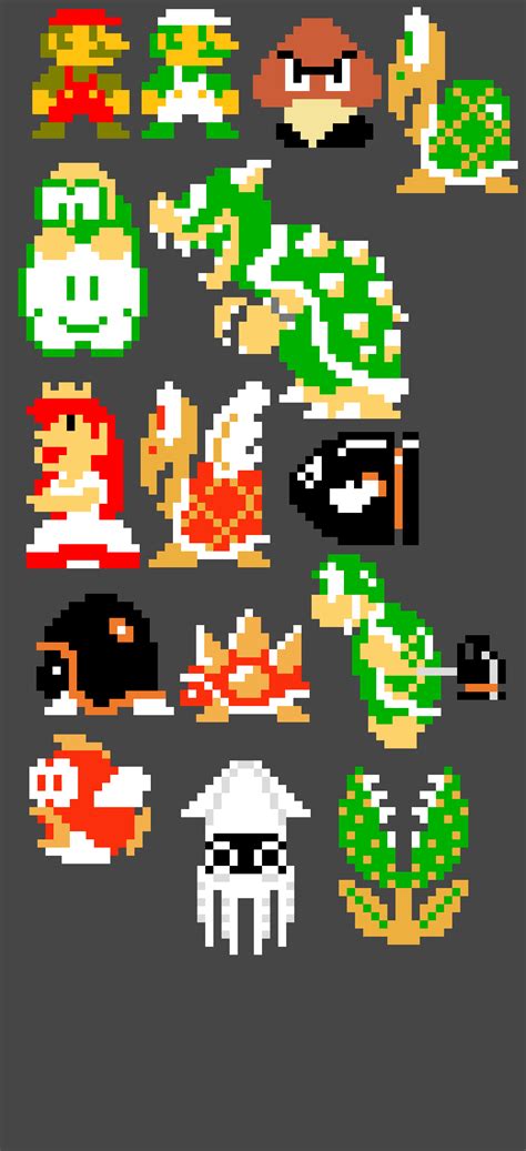 Super Mario Bros. Sprites by TehDumbGamer on DeviantArt