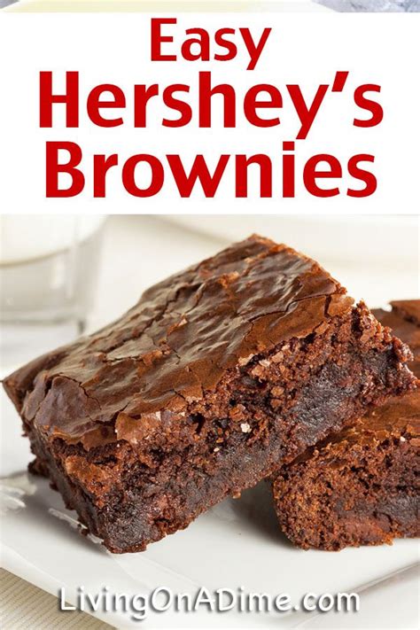 Easy Hershey Brownie Recipe! Super Simple Chocolate Brownies! | Recipe | Brownies recipe easy ...