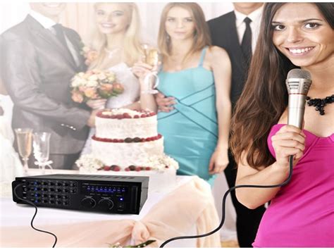 1000W Bluetooth Karaoke Mixer Amplifier with 2 Mic Inputs