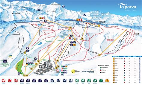 Trails Map La Parva Ski Resort, Chile