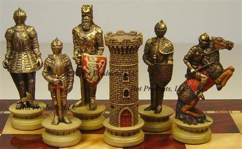 MEDIEVAL TIMES WARRIOR LARGE Chess Set 18" Gloss Board | eBay