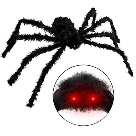 Elegantoss Halloween Giant Spider Decorations, 50" Large Fake Spider ...