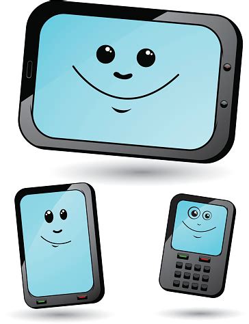 Cartoon Communication Devices Stock Illustration - Download Image Now - iStock