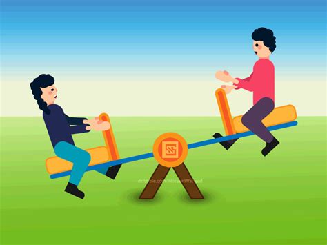 Animated Kids Slide Playground Illustration by Noreen | Kids slide ...