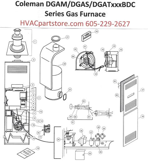 DGAT056BDD Coleman Gas Furnace Parts – HVACpartstore