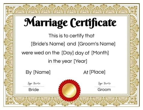 Fake virtual marriage certificate - mbaWas