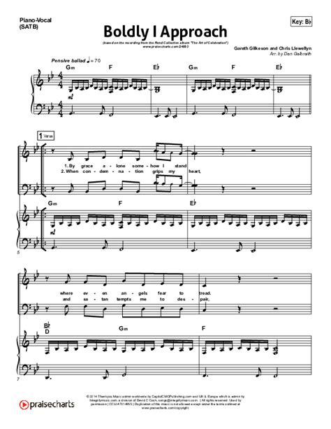 Boldly I Approach (The Art Of Celebration) Sheet Music PDF (Rend ...