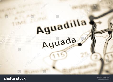 Aguada Puerto Rico On Map Stock Photo (Edit Now) 1678863139