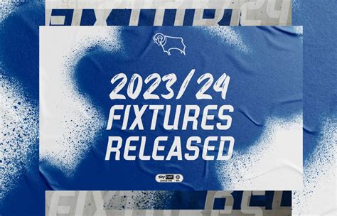 2023/24 Season: Derby’s Sky Bet League One Fixture List - Blog - Derby ...