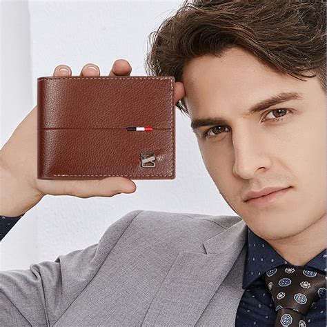 Horizontal Mens Short Wallet PU Leather Card Bag New Card Holder Men | eBay