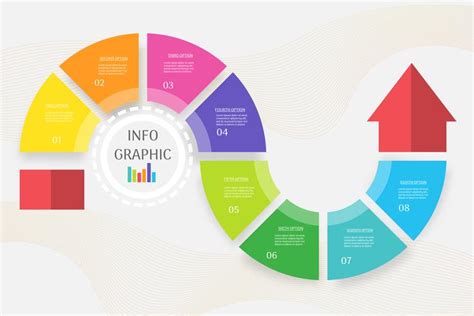 Design Business template 8 steps infographic chart element with place date for presentations ...