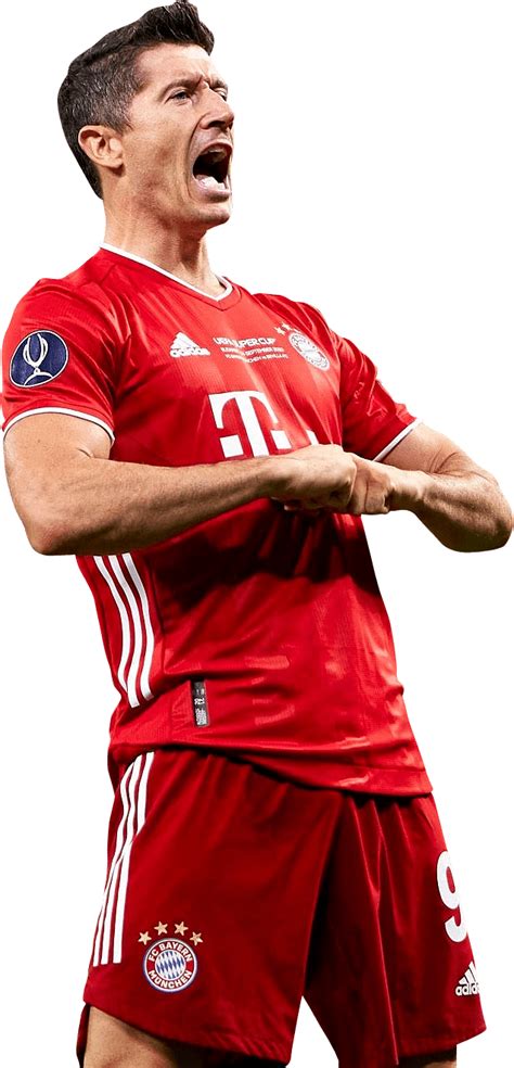 Robert Lewandowski Bayern Munich football render - FootyRenders