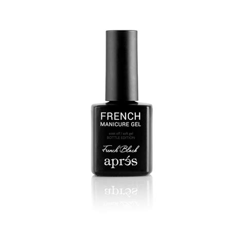 French Manicure Gel-French Black – Aprés Nail