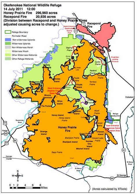 Okefenokee Swamp Map | Weather underground, Swamp, National wildlife refuge