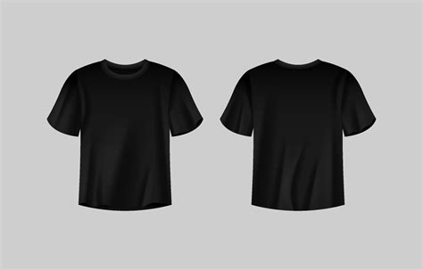 Realistic Black T-Shirt Mock Up 20597352 Vector Art at Vecteezy