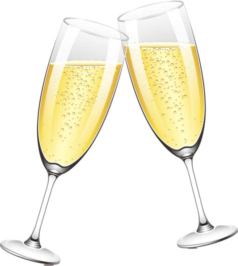 Champagne glass - Two glasses of champagne png download - 695*778 ...