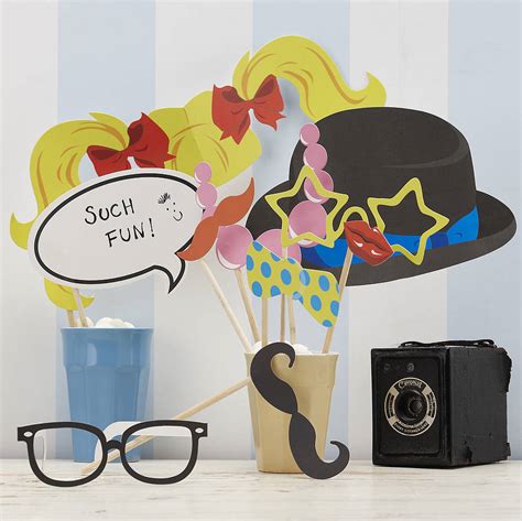 Photo Booth Party Props By Ginger Ray | notonthehighstreet.com