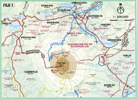 Mt-Fuji-Area-Map.jpg (2272×1651) | Mountaineer | Pinterest | Fuji and Japan