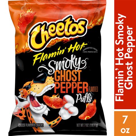 Cheetos Flamin’ Hot Smoky Ghost Pepper Puffs, 7 oz - Walmart.com