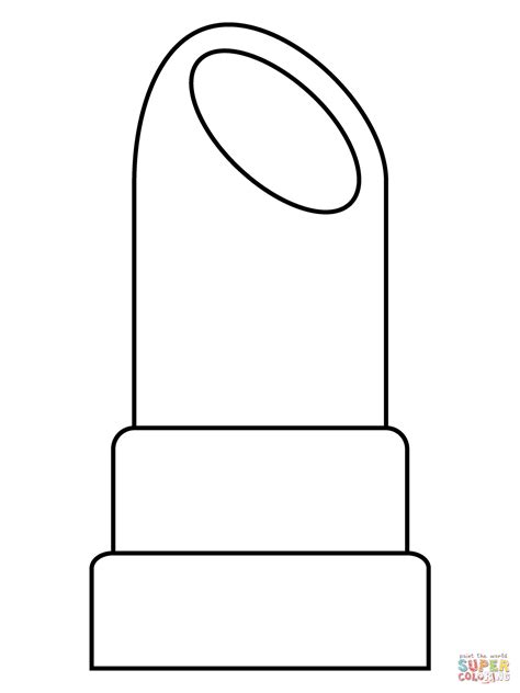 Lipstick Emoji coloring page | Free Printable Coloring Pages