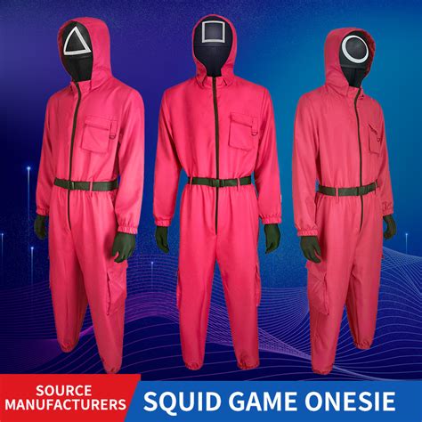 Squid Game Cosplay Costume Jumpsuit Boss Coat Mask Gloves Halloween Party Costume - Juhi