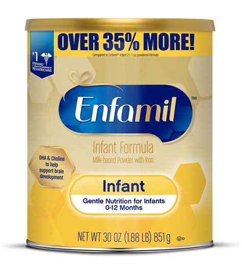 Enfamil Infant Formula - Milk-based Baby Formula with Iron - Powder, 30 oz Can - Walmart.com