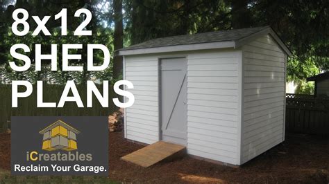 8x12 Storage Shed Plans